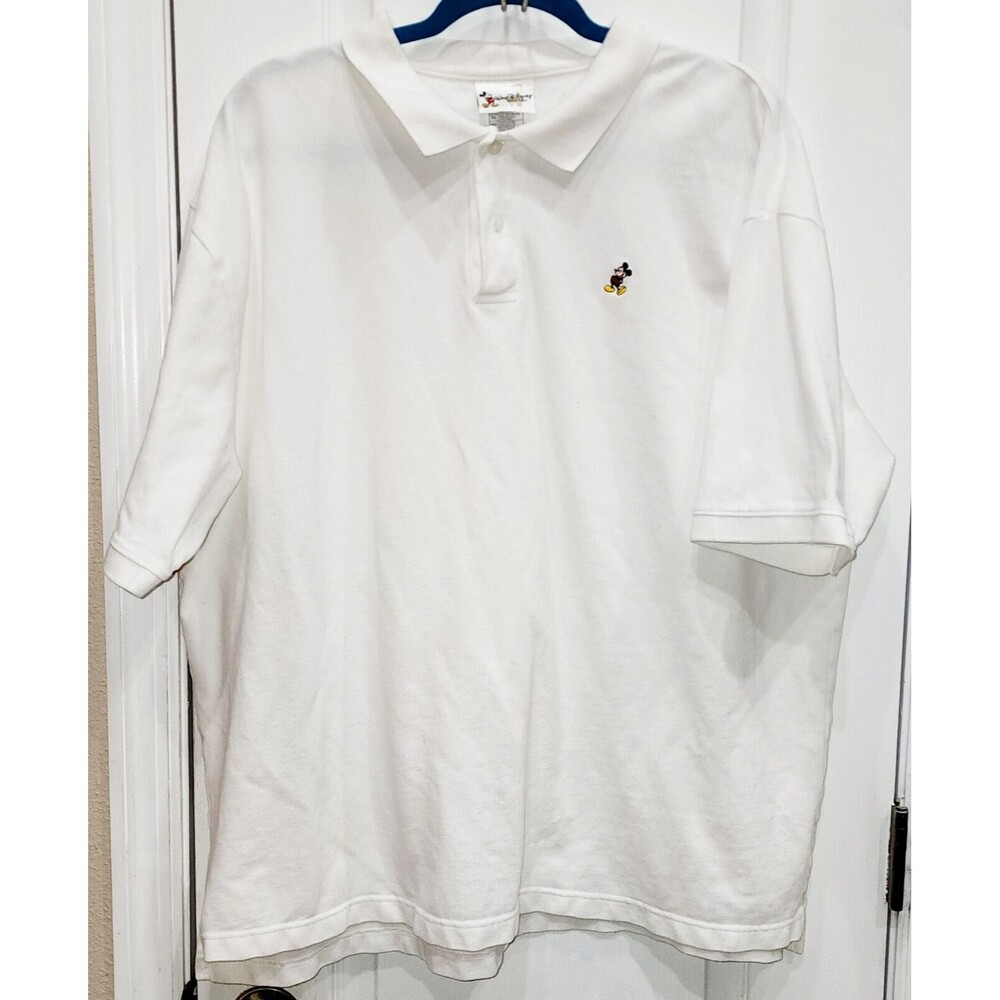 Walt Disney World Mickey Mouse Polo White Men's Size Xl